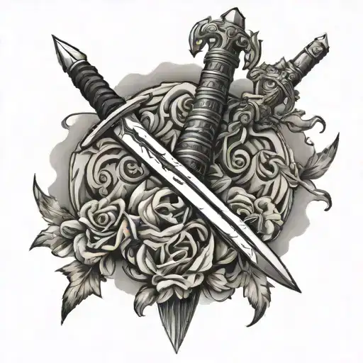 narsil sword tattoo design idea