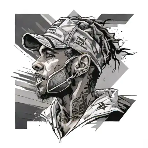 number 44 lewis hamilton tattoo design idea
