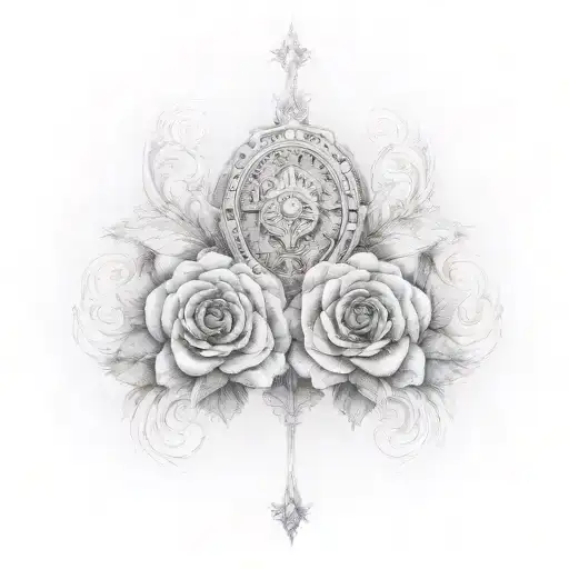 combination of two names Ashwin+Heena tattoo design idea