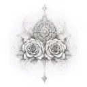 combination of two names Ashwin+Heena tattoo design idea