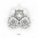 combination of two names Ashwin+Heena tattoo design idea