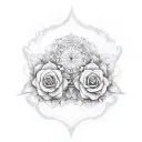 combination of two names Ashwin+Heena tattoo design idea