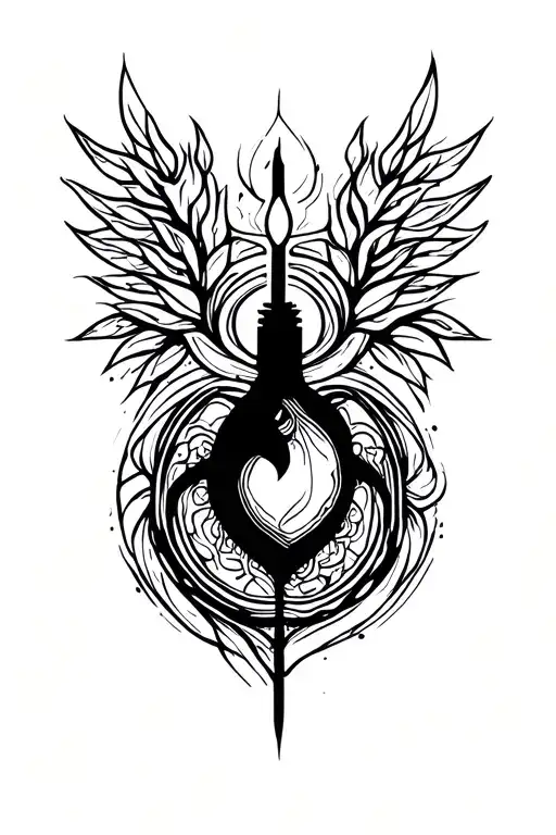 Heal Symbol tattoo design idea