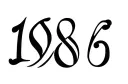 "1986" tattoo design idea