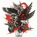 Icarus tattoo design idea