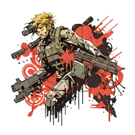 Metal gear solid tattoo design idea