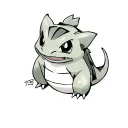 Bulbasaur japanese wall art tattoo design idea