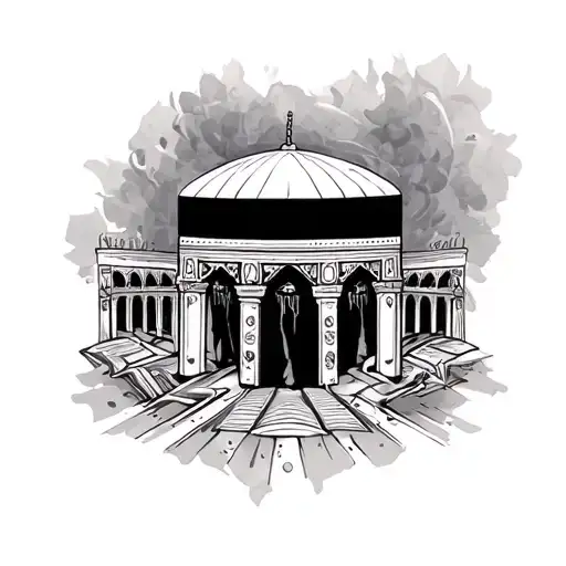 Mecca tattoo design idea
