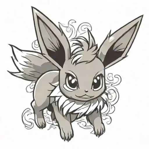 pokemon eevee tattoo design idea