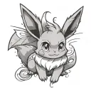 pokemon eevee tattoo design idea
