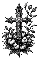 blackthorn cross tattoo design idea