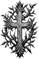 blackthorn cross tattoo design idea