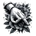 hand in unlovable hand tattoo design idea