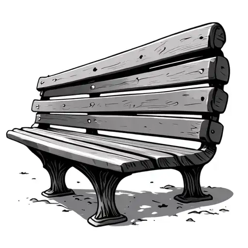 Park Bench tattoo design idea