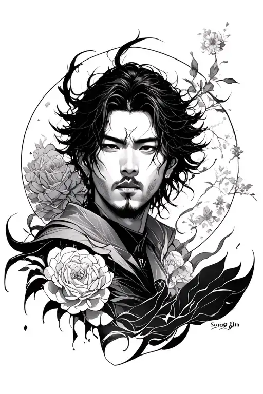 solo leveling sung jin woo tattoo design idea