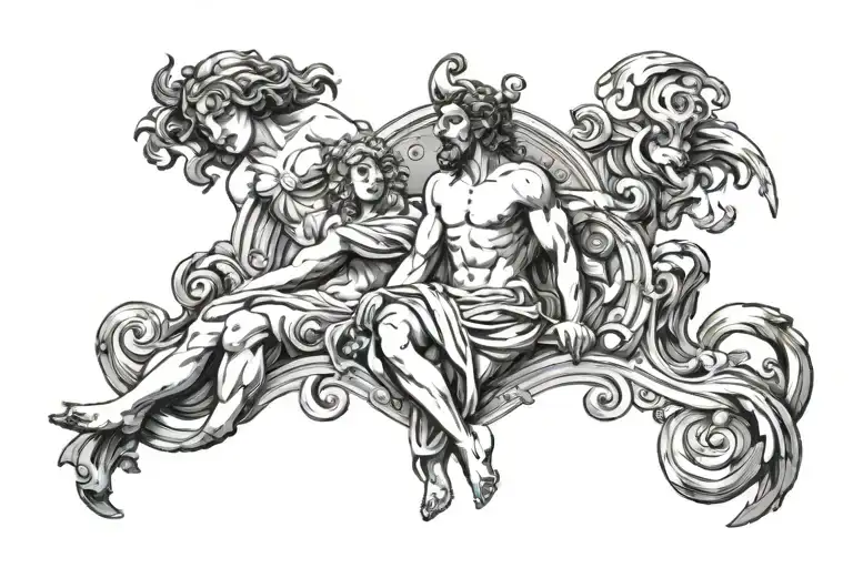 greek mythology tattoo design idea