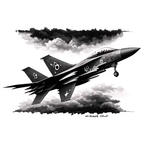 mirage 2000 tattoo design idea