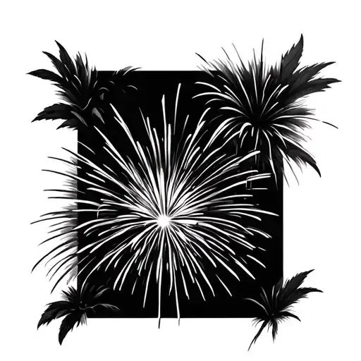 Fireworks tattoo design idea