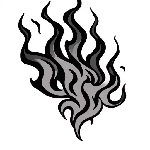 Coverup Flames tattoo design idea