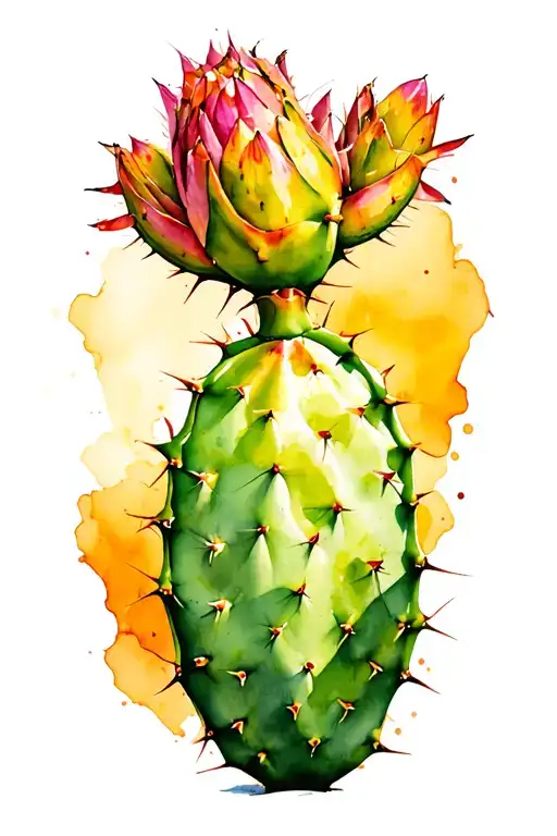 Prickly Pear tattoo design idea