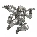 Skydiving tattoo design idea