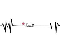 Couple name Hearbeat tattoo design idea