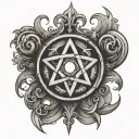 react to sickness symbol tattoo design idea