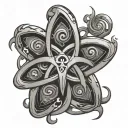 react to sickness symbol tattoo design idea