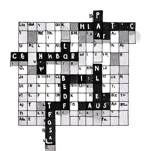 Crossword Puzzle tattoo design idea