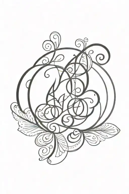 unalome tattoo design featuring strength, love, luck, travel, purity, and enlightenment  tattoo design idea