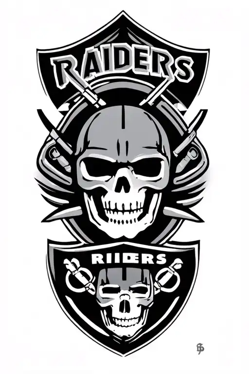 Raiders logo tattoo design idea