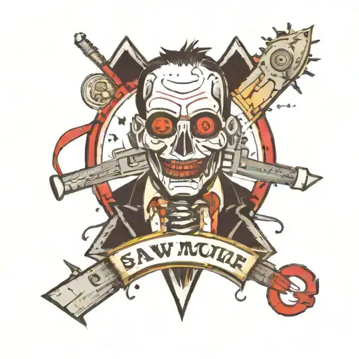 The movie saw movie theme tattoo design idea