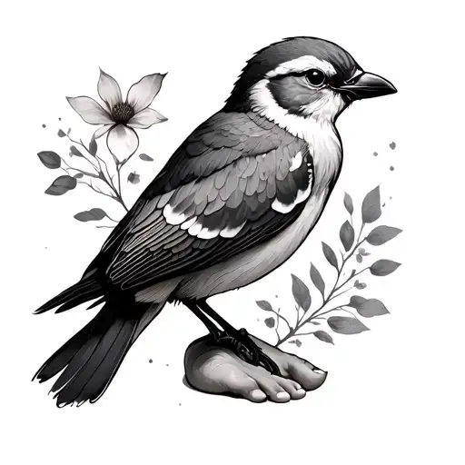 The world has my lark feet tattoo design idea