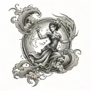 Dancing Through My Storms tattoo design idea