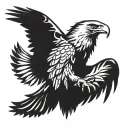 bald eagle 1776 tattoo design idea