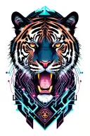 Tiger tattoo design idea