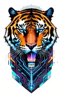 Tiger tattoo design idea