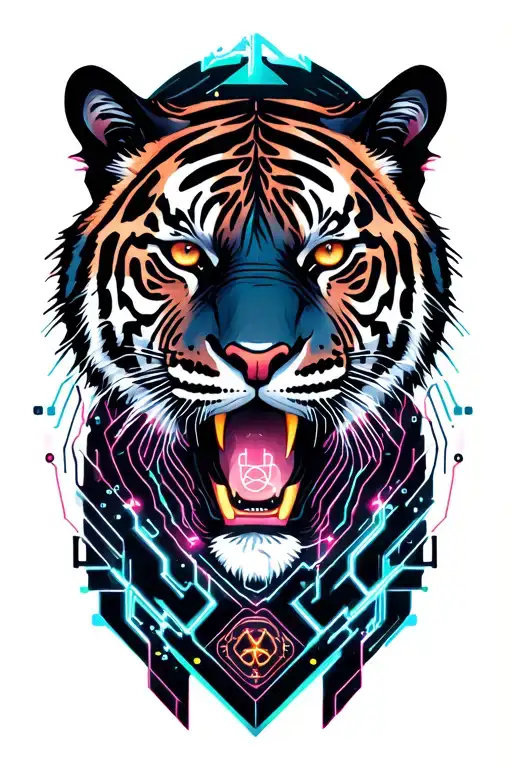 Tiger tattoo design idea