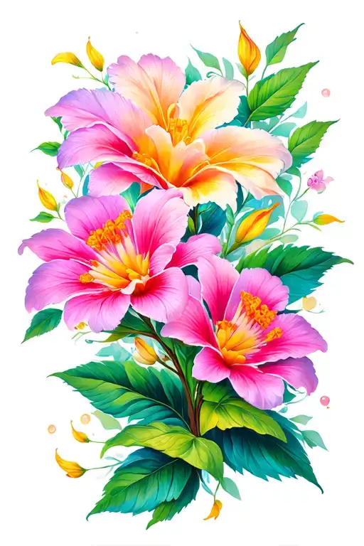 "The Laier Laos, Flower tattoo design idea