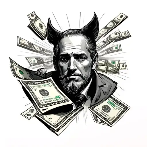 Chasing Money tattoo design idea