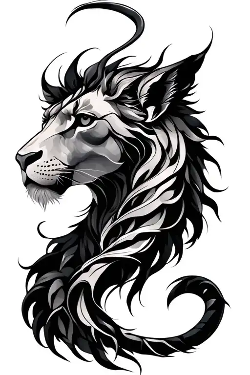 Virgo Leo Gemini scorpio zodiac sign tattoo design idea