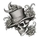 omerta skeleton tattoo design idea