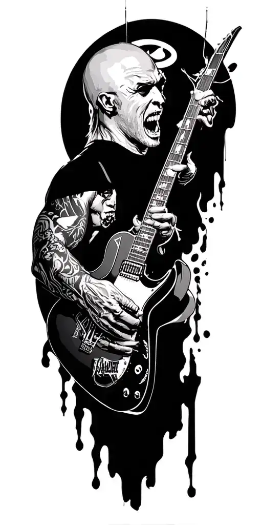 Metallica, limp bizkit, linkin park tattoo design idea