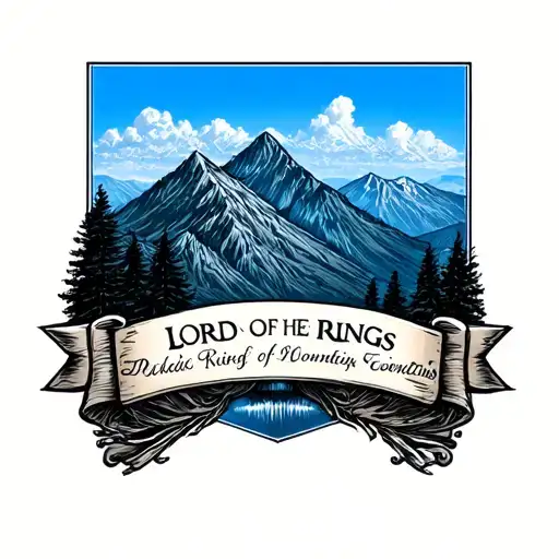 Lord of the rings blue ridge mountains public defender tattoo design idea