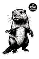 beaver tattoo design idea