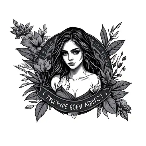 Abuse survivor, recovering addict tattoo design idea