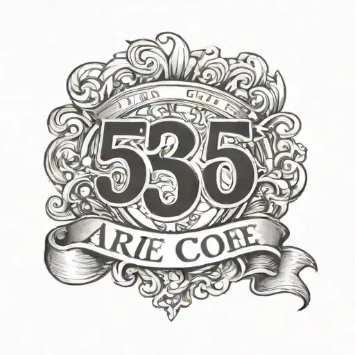 writing combining 915 and 956 area code tattoo design idea