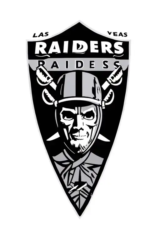 Las Vegas Raiders logo tattoo design idea
