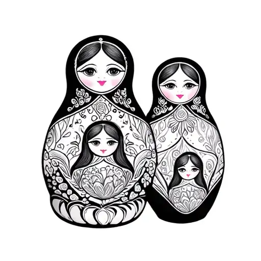 Nesting Doll tattoo design idea