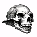 Turtle Skull tattoo design idea